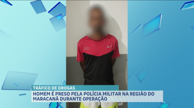 Preso suspeito de tráfico de drogas no Maracanã