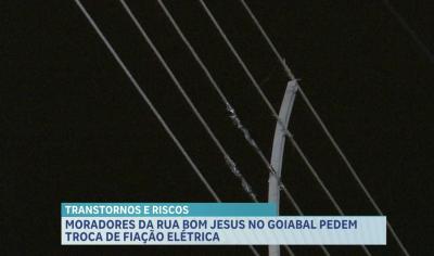 Moradores estão denunciando problemas na rede elétrica da Rua Bom Jesus, em SL