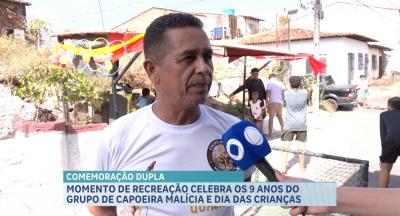 Momento de recreação celebra os 9 anos do grupo de Capoeira Malícia e Dia das Crianças