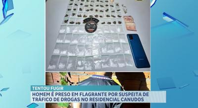 Preso suspeito de tráfico de drogas no Residencial Canudos, em São José de Ribamar