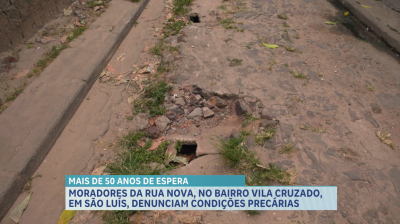 Moradores reclamam de infraestrutura na Rua Nova, em São Luís