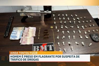 PM apreende submetralhadora e drogas durante “Operação Saturação” na Areinha