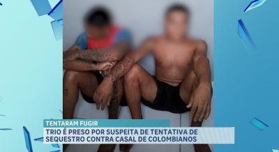 Presos suspeitos de envolvimento em tentativa de sequestro contra casal de colombianos