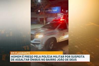 Suspeito de assalto a ônibus é preso na Cidade Operária após rastreamento de celular