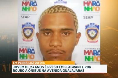 Homem é detido após assaltar passageiros de ônibus na Avenida Guajajaras