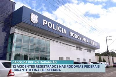 PRF registra mais de dez acidentes nas rodovias do estado no fim de semana
