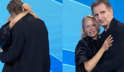 Liam Neeson e Pamela Anderson reagem a rumores de romance
