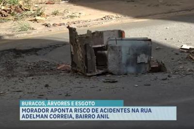 Moradores denunciam problemas em via no bairro Anil