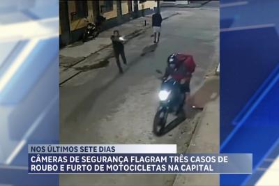 Câmeras flagram casos de roubos e furtos em uma semana, em São Luís