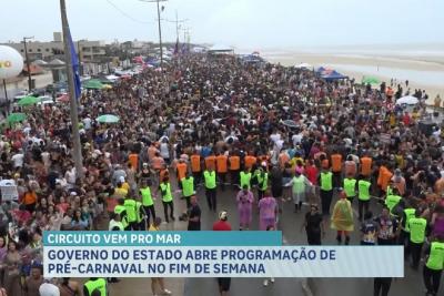 Pré-carnaval agita São Luís com música, alegria e multidão na Avenida Litorânea