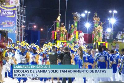 Escolas de samba solicitam adiamento dos desfiles de Carnaval