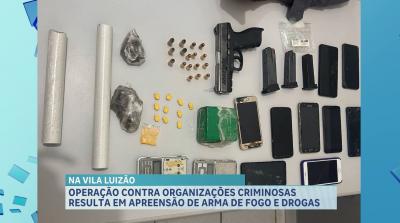 PM apreende arma de fogo e drogas no bairro Vila Luizão