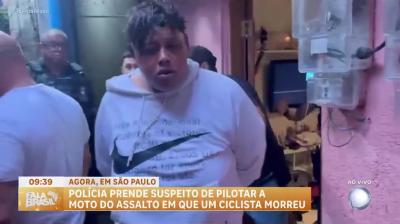 Polícia prende suspeito de participar da morte de ciclista durante assalto em SP