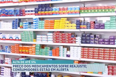 Preço dos medicamentos sofre reajuste
