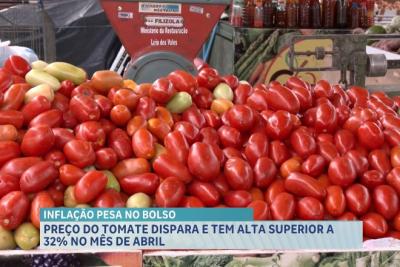 Disparada no preço do tomate pressiona inflação