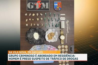 Preso suspeito de tráfico de drogas na Vila Nova, em São Luís