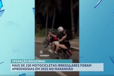 Mais de 230 motocicletas foram apreendidas em 2025, no Maranhão