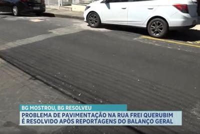 Cratera é tampada após reportagem no Balanço Geral