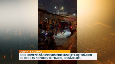 Dupla é presa por tráfico de drogas no Vicente Fialho, em São Luís