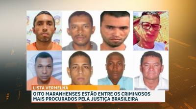 Oito maranhenses são mencionados em lista de criminosos mais procurados pela justiça brasileira