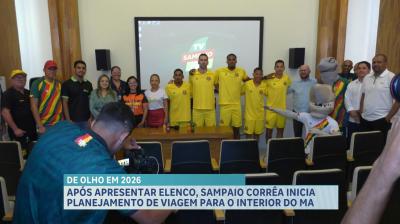Após apresentação de elenco, Sampaio Corrêa se prepara para primeiro jogo da próxima temporada