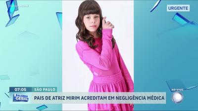 Pais de atriz mirim que morreu aos 11 anos fazem BO por suposta negligência
