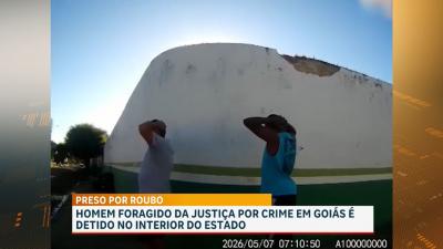 Homem foragido da justiça por crime em Goiás é preso no interior do estado