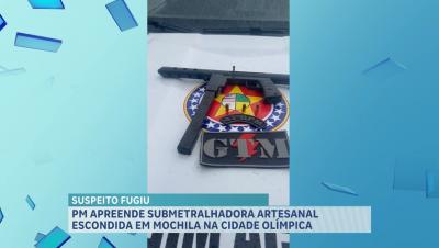 PM apreende submetralhadora artesanal na Cidade Olímpica