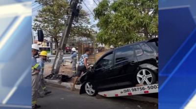 Equatorial Energia alerta sobre acidentes de trânsito envolvendo postes da rede elétrica