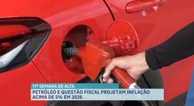 Projeção da inflação ultrapassa 5% e alta dos combustíveis preocupa consumidores