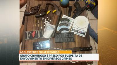 Grupo é apreendido suspeito de envolvimento em diversos crimes no Maranhã