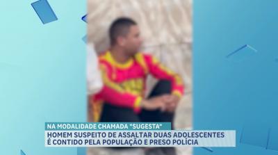 Suspeito de assaltar adolescentes é contido por populares e preso em São Luís