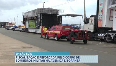 Fiscalização é reforçada pelo Corpo de Bombeiros Militar na Litorânea