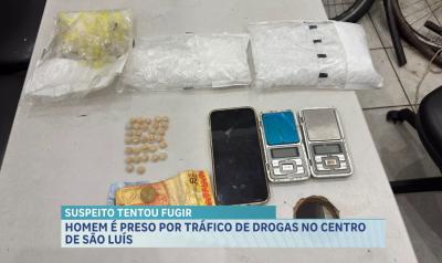 Polícia Militar prende suspeito por tráfico de drogas no Centro de São Luís