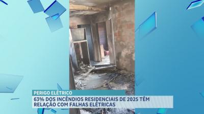 63% dos incêndios residenciais entre janeiro e novembro de 2025 têm relação com falhas elétricas