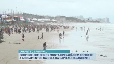 Corpo de Bombeiros reforça monitoramento para evitar afogamentos na orla de São Luís