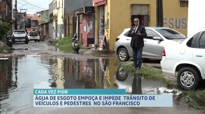 Problema com esgoto incomoda moradores do bairro São Francisco