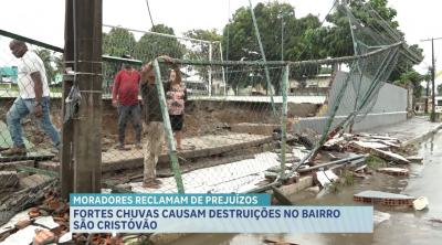 Fortes chuvas causam destruição e preocupam moradores em São Luís