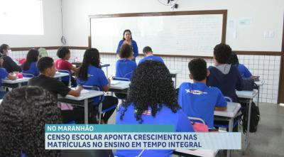Maranhão registra aumento nas matrículas do ensino em tempo integral
