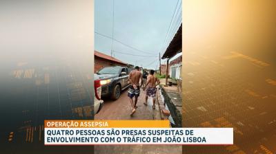 Operação Assepsia: PC-MA prende quatro pessoas suspeita de tráfico de drogas, em João Lisboa