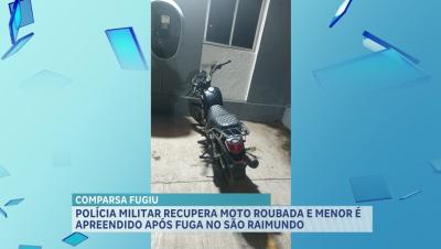 Polícia Militar recupera motocicleta roubada na região do São Raimundo