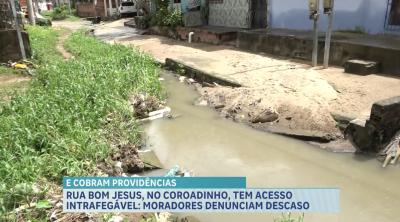 Moradores do Coroadinho reclamam de ruas intrafegáveis e descaso do poder público