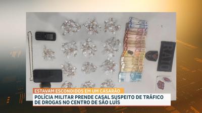 Polícia Militar prende casal suspeito de tráfico de drogas no Centro de São Luís