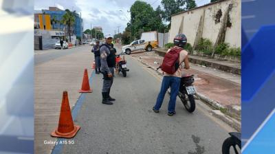 Operação "Rolezinho": forças de seguranças apreendem 37 motocicletas irregulares, em São Luís