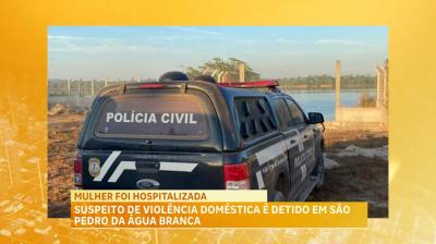 Suspeito de violência doméstica é detido em São Pedro de Água Branca