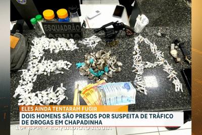 PM desarticula ponto de tráfico de drogas e prende dois suspeitos em Chapadinha