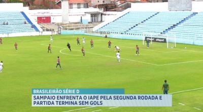 Sampaio e IAPE empatam sem gols pela Série D e seguem sem vencer