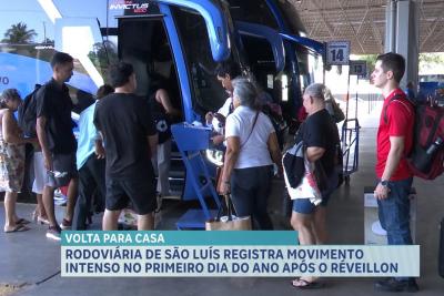 Rodoviária de São Luís registra intenso fluxo de passageiros no primeiro dia do ano