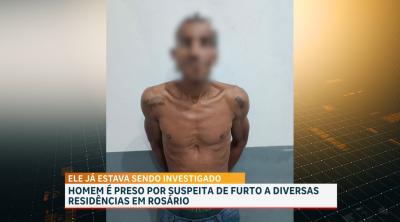 Polícia Civil prende homem suspeito de diversos furtos em Rosário