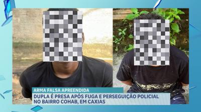 Dupla é presa após perseguição policial em Caxias
